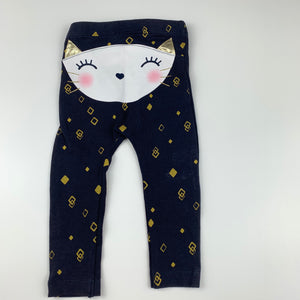 Girls Dymples, stretchy leggings, cats, EUC, size 000,  