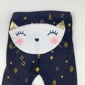 Girls Dymples, stretchy leggings, cats, EUC, size 000,  