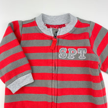 Load image into Gallery viewer, Boys Sprout, fleece lined zip up sweater, jumper, GUC, size 00,  