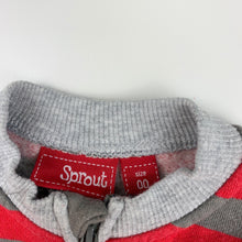 Load image into Gallery viewer, Boys Sprout, fleece lined zip up sweater, jumper, GUC, size 00,  