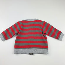 Load image into Gallery viewer, Boys Sprout, fleece lined zip up sweater, jumper, GUC, size 00,  