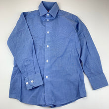 Load image into Gallery viewer, Boys Fred Bracks, blue lightweight long sleeve shirt, EUC, size 7,  