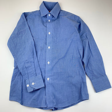 Boys Fred Bracks, blue lightweight long sleeve shirt, EUC, size 7,  