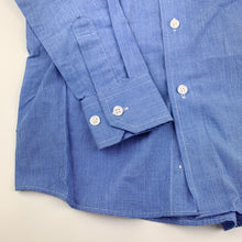 Load image into Gallery viewer, Boys Fred Bracks, blue lightweight long sleeve shirt, EUC, size 7,  