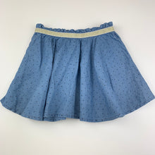 Load image into Gallery viewer, Girls Anko, blue chambray cotton shirt, elasticated, GUC, size 2,  