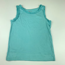 Load image into Gallery viewer, Girls Kids &amp; Co, blue cotton singlet top, GUC, size 4,  