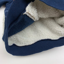 Load image into Gallery viewer, Boys navy, fleece lined sweater, jumper, GUC, size 0,  