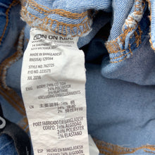 Load image into Gallery viewer, Girls Cotton On, blue stretch denim leggings, jeggings, elasticated, FUC, size 1,  