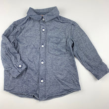 Load image into Gallery viewer, Boys Tilt, blue cotton long sleeve shirt, GUC, size 2,  