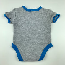 Load image into Gallery viewer, Boys Dymples, grey bodysuit, romper, grandma, GUC, size 0000,  