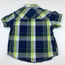 Load image into Gallery viewer, Boys Greendog, checked cotton short-sleeved shirt, GUC, size 2,  