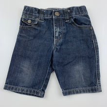 Load image into Gallery viewer, Boys Jack &amp; Milly, dark denim shorts, adjustable, GUC, size 0,  
