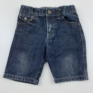 Boys Jack & Milly, dark denim shorts, adjustable, GUC, size 0,  