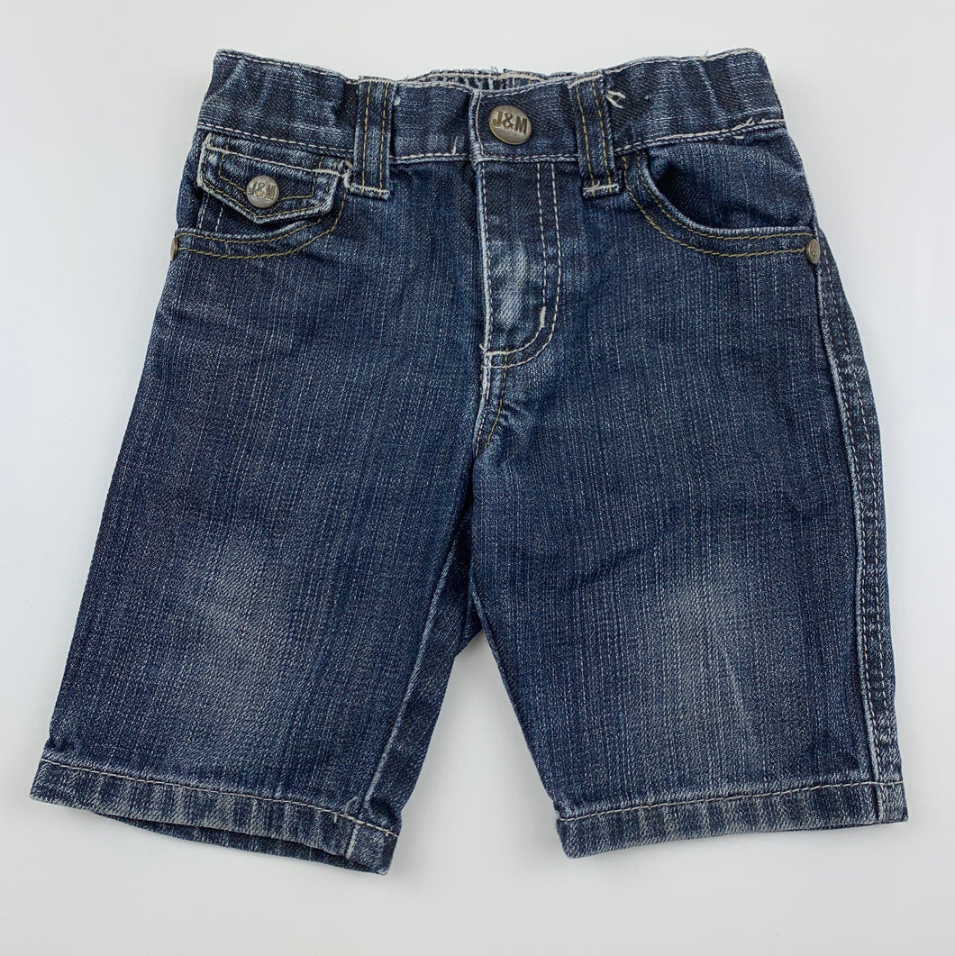 Boys Jack & Milly, dark denim shorts, adjustable, GUC, size 0,  