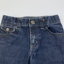 Load image into Gallery viewer, Boys Jack &amp; Milly, dark denim shorts, adjustable, GUC, size 0,  