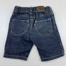 Load image into Gallery viewer, Boys Jack &amp; Milly, dark denim shorts, adjustable, GUC, size 0,  