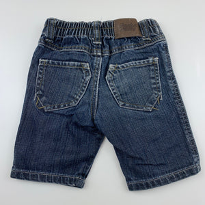 Boys Jack & Milly, dark denim shorts, adjustable, GUC, size 0,  