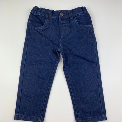 Boys Anko, dark denim jeans, adjustable, inside leg: 28 cm, EUC, size 2,  