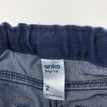 Load image into Gallery viewer, Boys Anko, dark denim jeans, adjustable, inside leg: 28 cm, EUC, size 2,  