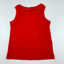 Load image into Gallery viewer, Girls Favourites, red organic cotton singlet top, EUC, size 2,  