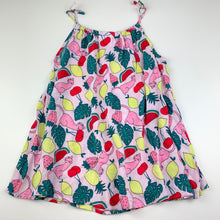 Load image into Gallery viewer, Girls B Collection, lightweight casual summer dress, fruit, EUC, size 2, L:  51 cm