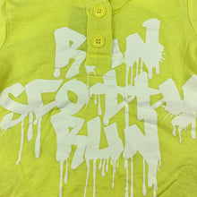 Load image into Gallery viewer, Boys Run Scotty Run, yellow cotton t-shirt top, GUC, size 0,  