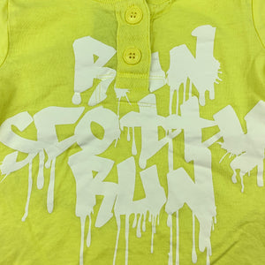 Boys Run Scotty Run, yellow cotton t-shirt top, GUC, size 0,  