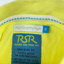 Load image into Gallery viewer, Boys Run Scotty Run, yellow cotton t-shirt top, GUC, size 0,  