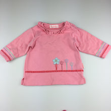 Load image into Gallery viewer, Girls Le Bon, long sleeve cotton top &amp; velour pants, elasticated, GUC, size 00