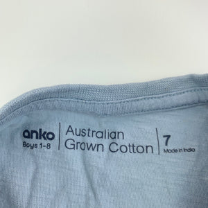 Boys Anko, Australian cotton singlet, tank top, GUC, size 7,  