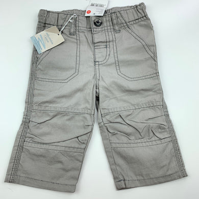 Boys Pumpkin Patch, lightweight cotton casual pants, adjustable, NEW, size 00,  