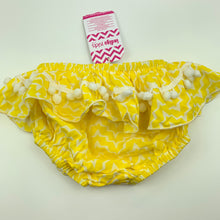Load image into Gallery viewer, Girls Indigo Kids, lightweight ruffle bloomers, nappy cover, NEW, size 0,  