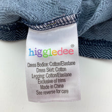 Load image into Gallery viewer, Girls Higgledee, long sleeve casual dress, fox, EUC, size 000, L: 31cm