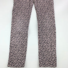 Load image into Gallery viewer, Girls The Thekidsstore, animal print stretch cotton pants, adjustable, inside leg: 56 cm, FUC, size 7,  
