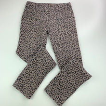 Load image into Gallery viewer, Girls The Thekidsstore, animal print stretch cotton pants, adjustable, inside leg: 56 cm, FUC, size 7,  