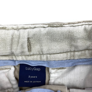 Boys Gap, cotton chino pants, adjustable, inside leg: 31 cm, GUC, size 2,  