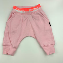 Load image into Gallery viewer, Girls Bonds, pink fleece lined track, sweat pants, GUC, size 000,  
