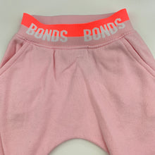 Load image into Gallery viewer, Girls Bonds, pink fleece lined track, sweat pants, GUC, size 000,  