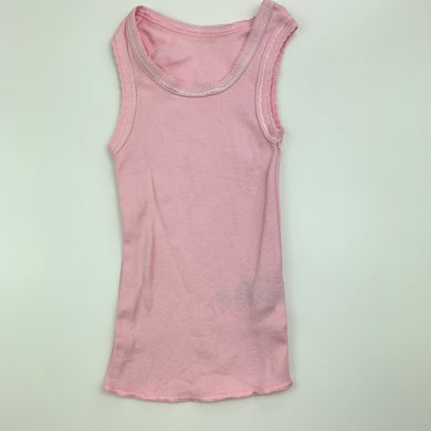 Girls Kids & Co, pink cotton singlet top, GUC, size 0000,  