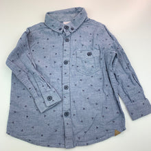 Load image into Gallery viewer, Boys Target, blue cotton long sleeve shirt, GUC, size 2,  