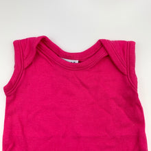 Load image into Gallery viewer, Girls Dymples, pink cotton bodysuit, romper, GUC, size 0000,  