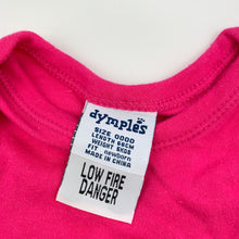 Load image into Gallery viewer, Girls Dymples, pink cotton bodysuit, romper, GUC, size 0000,  