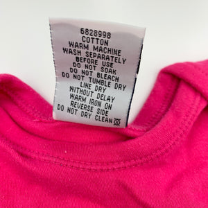 Girls Dymples, pink cotton bodysuit, romper, GUC, size 0000,  
