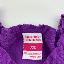 Load image into Gallery viewer, Girls H+T, purple cotton singlet top, GUC, size 000,  