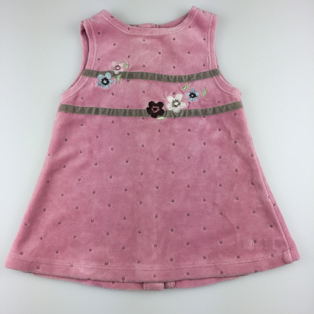 Girls Baby World, pretty pink floral soft feel dress, GUC, size 000