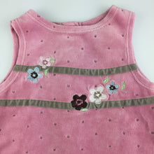 Load image into Gallery viewer, Girls Baby World, pretty pink floral soft feel dress, GUC, size 000