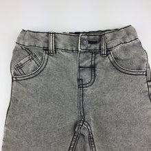 Load image into Gallery viewer, Boys H&amp;T, grey denim jeans, adjustable, GUC, size 2