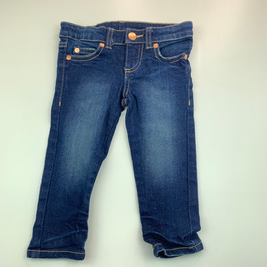unisex Target, stretch denim jeans, adjustable, inside leg: 27 cm, GUC, size 1,  