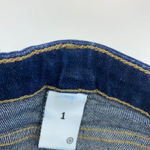 Load image into Gallery viewer, unisex Target, stretch denim jeans, adjustable, inside leg: 27 cm, GUC, size 1,  