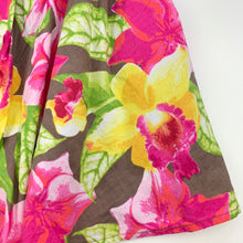 Load image into Gallery viewer, Girls Target, lined colourful floral cotton dress, light marks lower front left, FUC, size 2, L: 56 cm